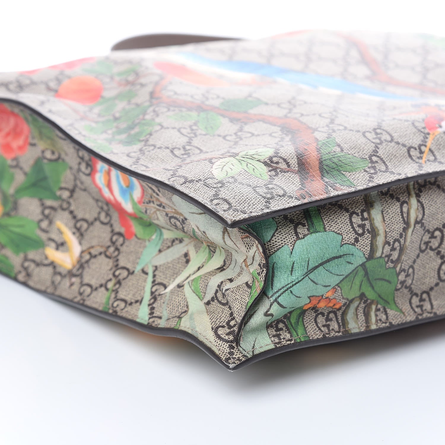 Gucci Soft GG Supreme Monogram Tian Vertical Tote Beige Multicolor New Acero 8 of 13
