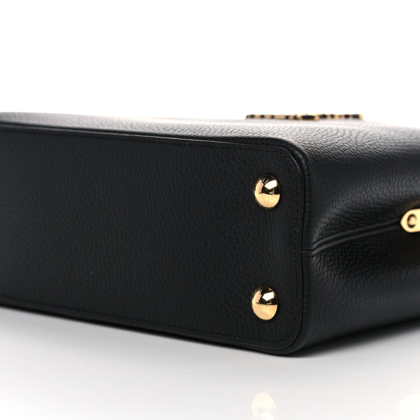 Taurillon Capucines Leopard BB Black