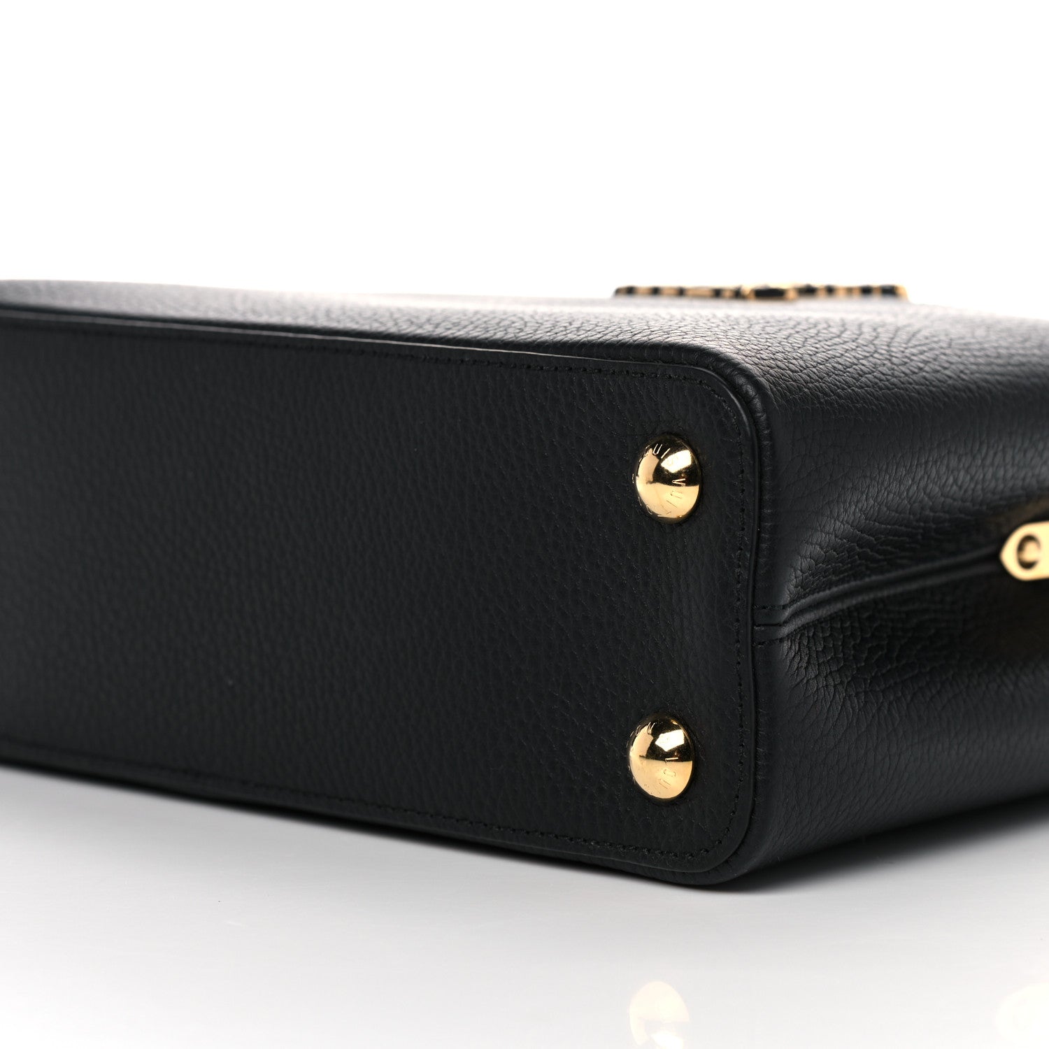 Louis Vuitton Taurillon Capucines Leopard BB Black 8 of 9
