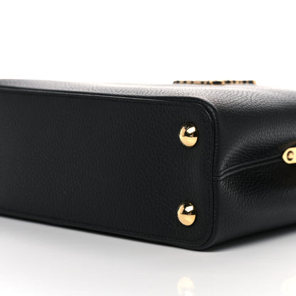Louis Vuitton Taurillon Capucines Leopard BB Black 8 of 9