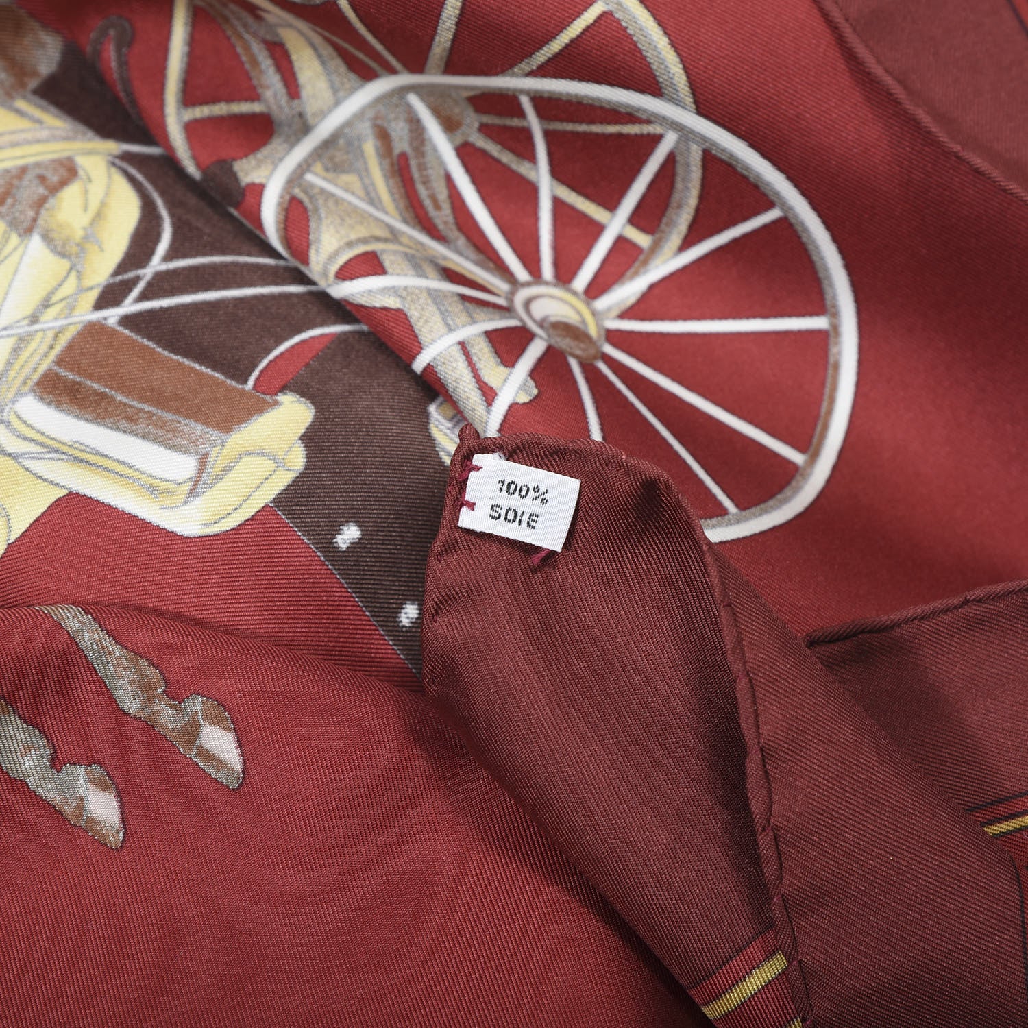 Hermes Silk Coach and Saddle Scarf 90 2 of 3