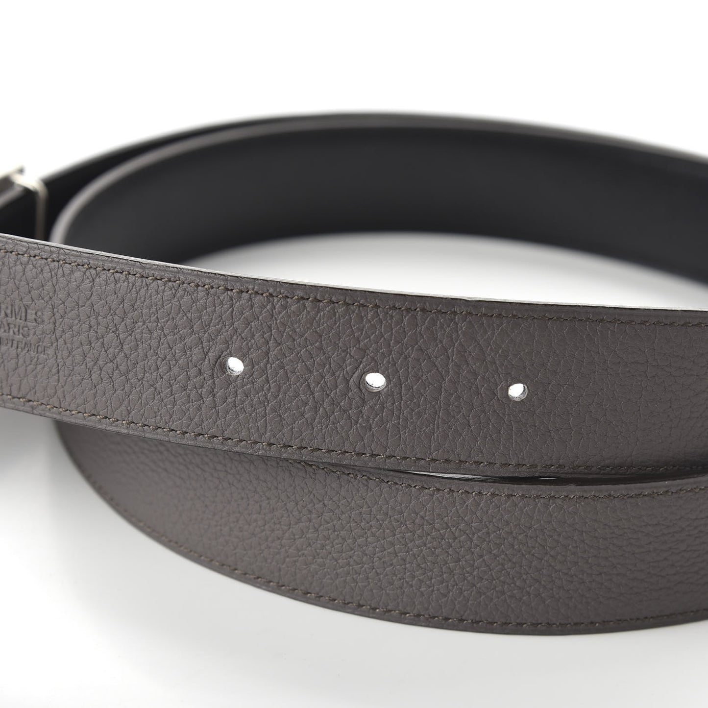 Box Togo Strie 32mm H Belt 110 Black Etain