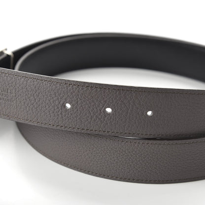 Hermes Box Togo Strie 32mm H Belt 110 Black Etain 3 of 5