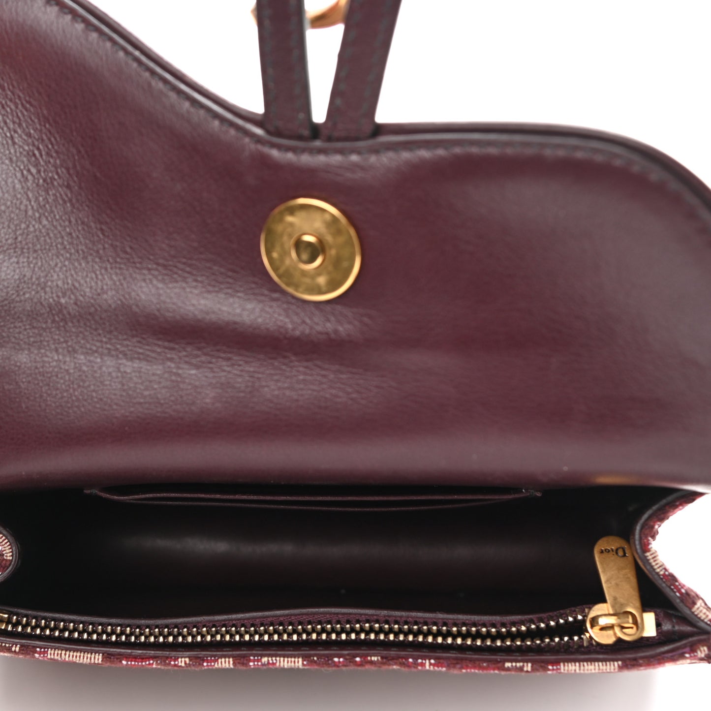 Oblique Saddle Belt Bag Bordeaux