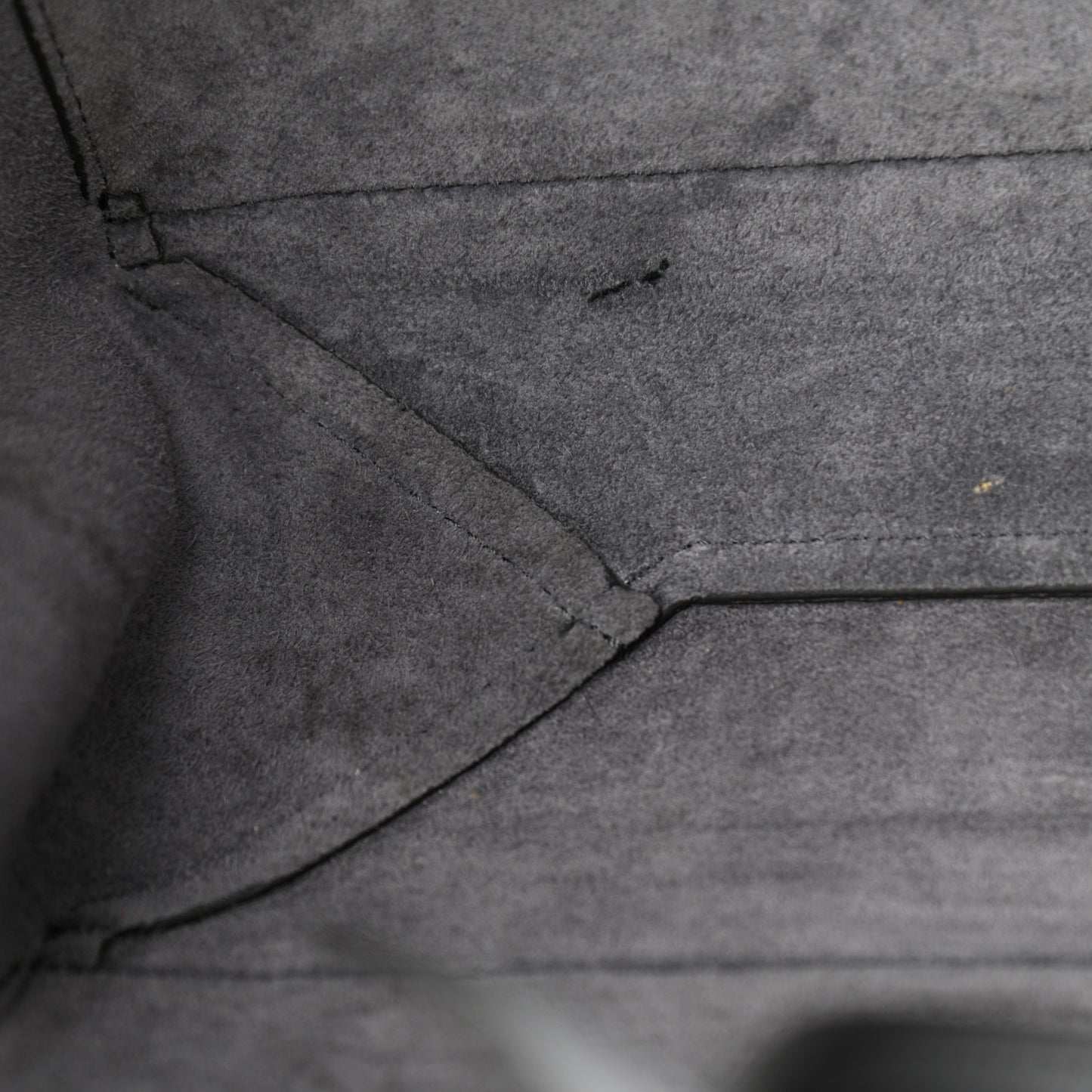Baby Grained Calfskin Medium Tri-Fold Bag Grey