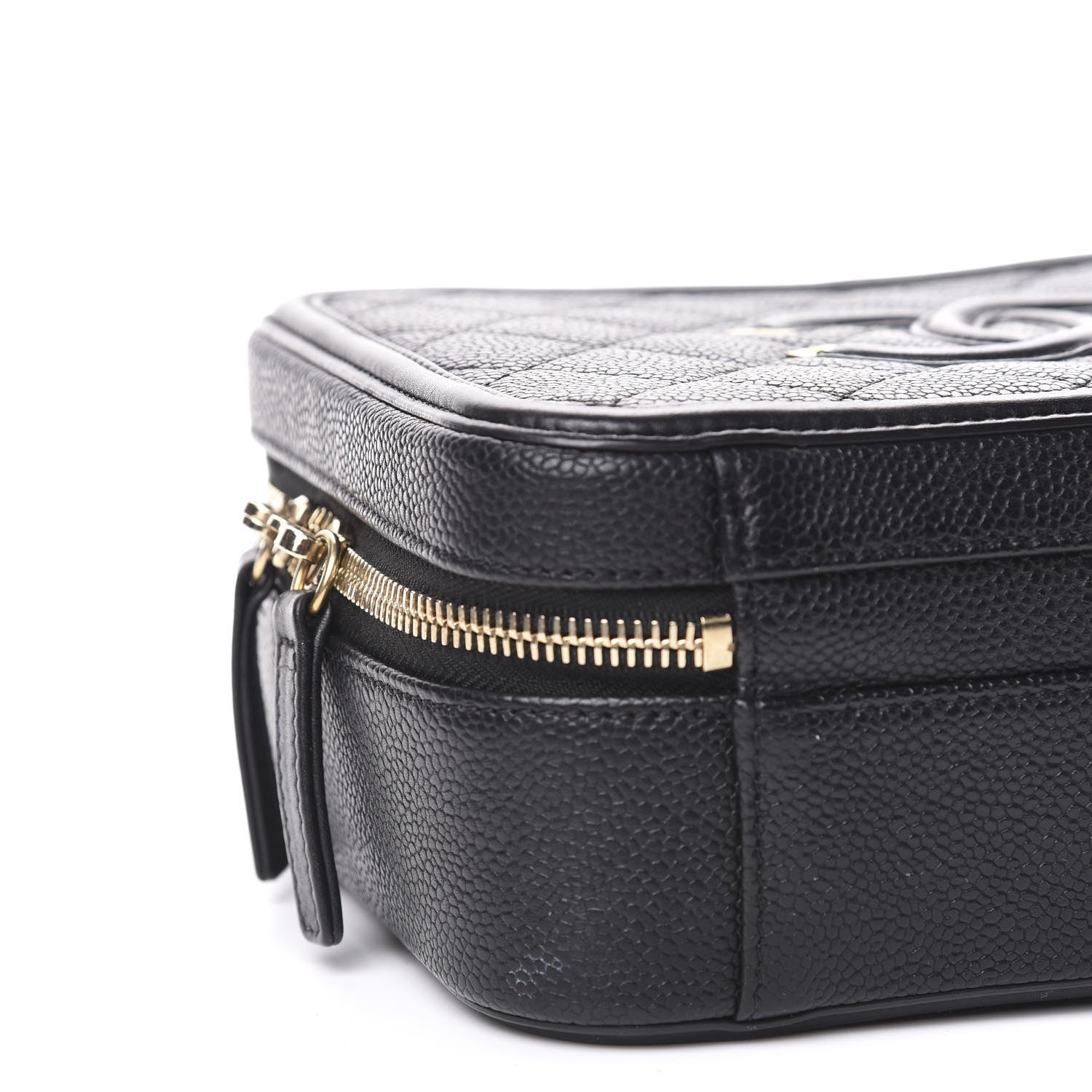 Chanel Caviar Quilted Medium CC Filigree Vanity Case Black 8 of 10