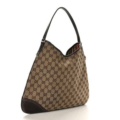 Gucci Monogram Medium New Britt Hobo Dark Brown 3 of 9