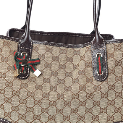 Gucci Monogram Medium Princy Tote Dark Brown 7 of 9