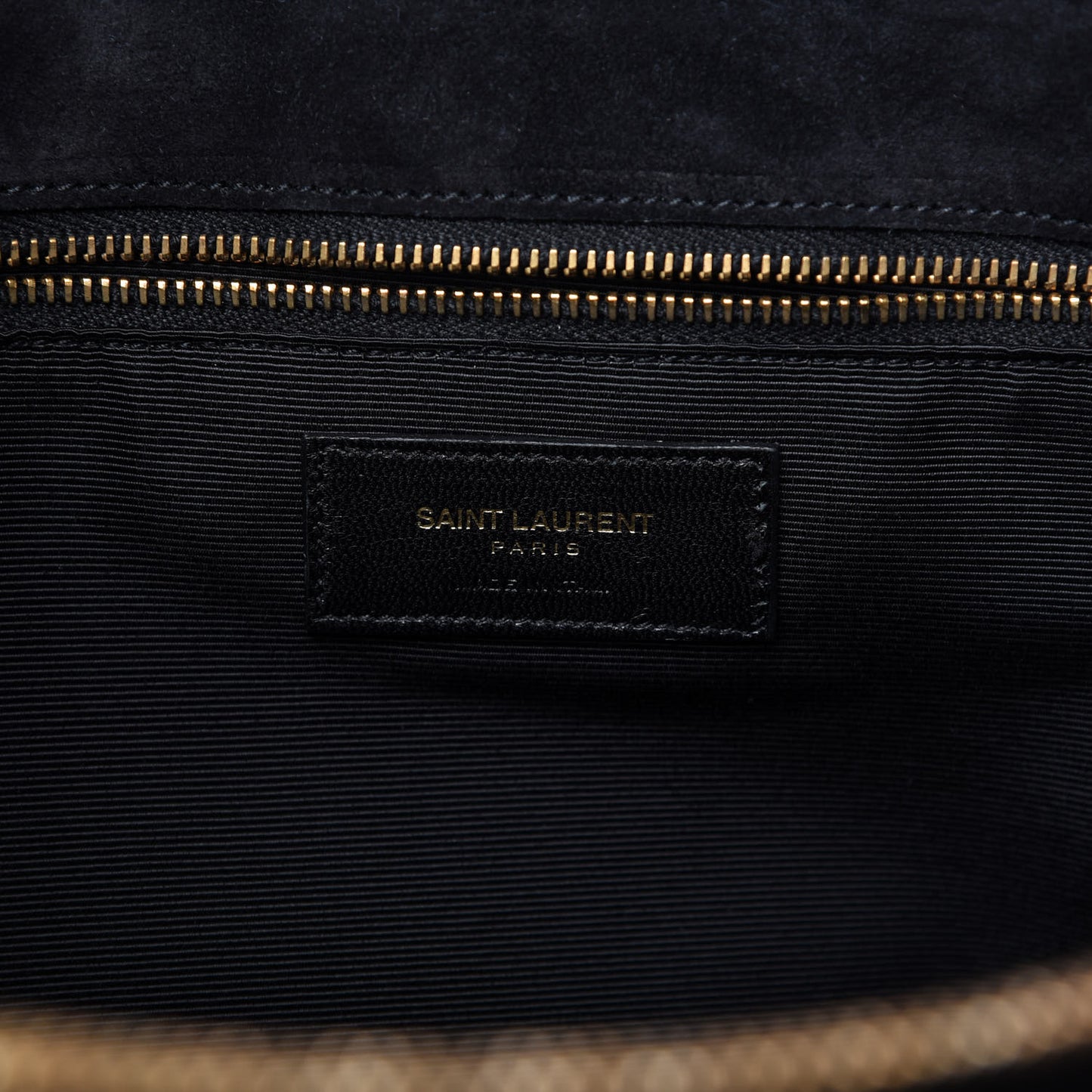 Suede Monogram Cassandre Shopper Black