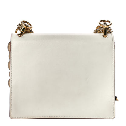 Fendi Vitello Liberty Scalloped Studded Flower Small Kan I Shoulder Bag White Multicolor 15 of 18