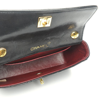 Chanel Lambskin Quilted Mini Rectangular Flap Black 5 of 8