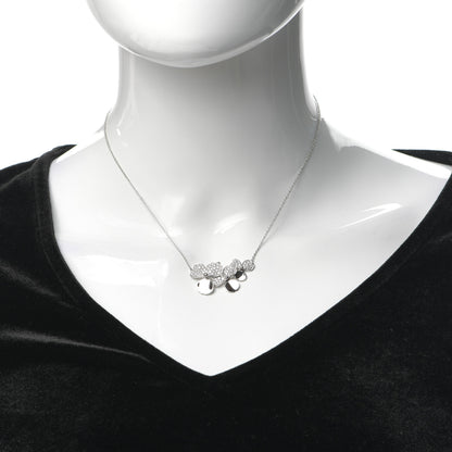 Tiffany Platinum Diamond Mini Paper Flowers Cluster Pendant Necklace 2 of 7