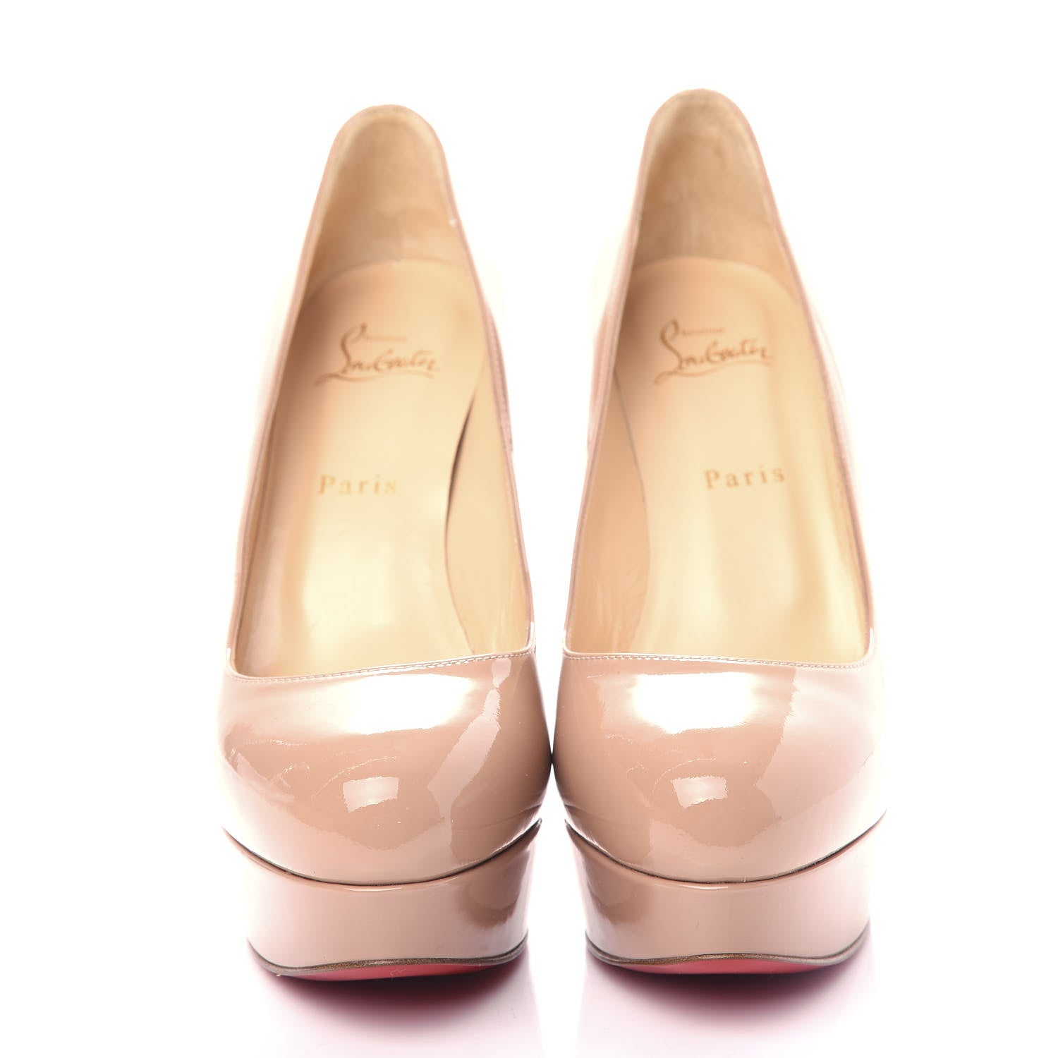 Christian Louboutin Patent Dirditta 130 Pumps 39.5 Nude 5 of 10