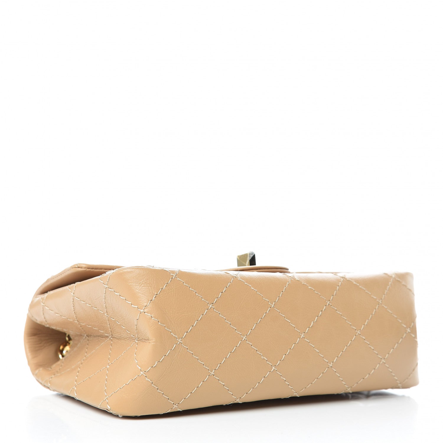 Chanel Aged Calfskin Quilted 2.55 Reissue Mini Flap Beige 4 of 11