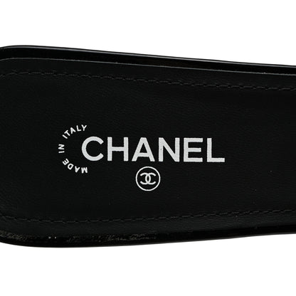Chanel Patent CC Mules 40 Black White 6 of 8
