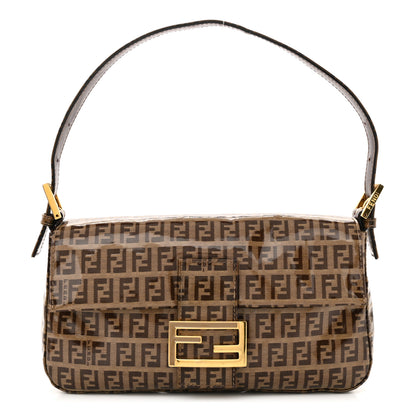 Fendi Vinyl Zucchino Baguette Tobacco 1 of 14