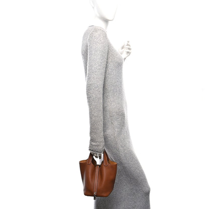 Hermes Taurillon Clemence Picotin Lock 18 PM Gold 2 of 11