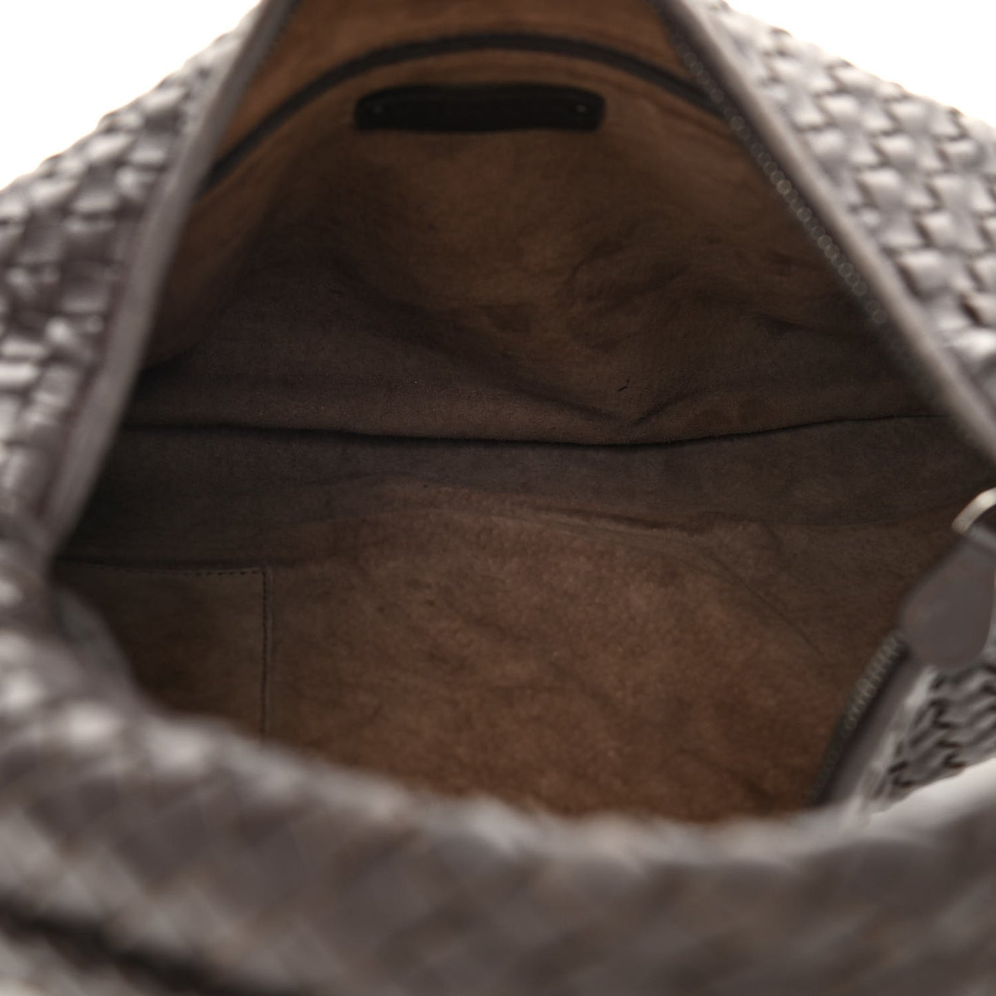 Nappa Intrecciato Large Veneta Hobo Ebano