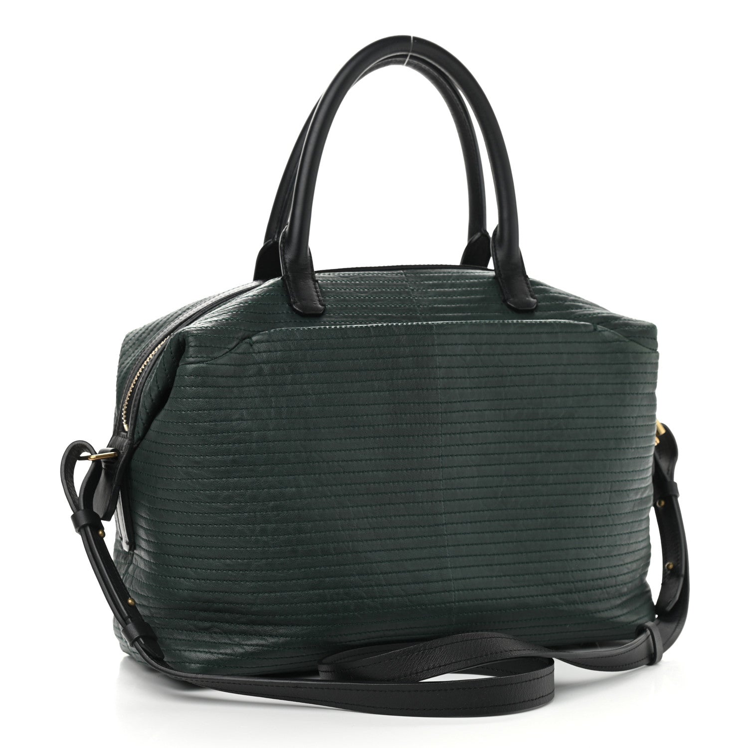 Lanvin Calfskin Padam Bowling Bag Green 3 of 12