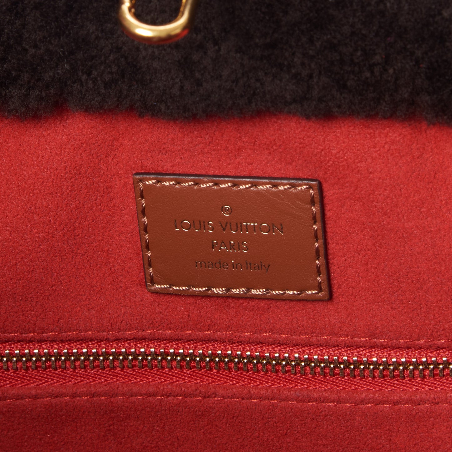 Shearling Monogram Giant Teddy Onthego GM Black White