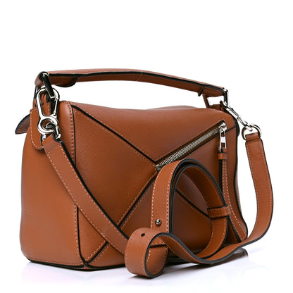Loewe Calfskin Small Puzzle Bag Tan 2 of 4