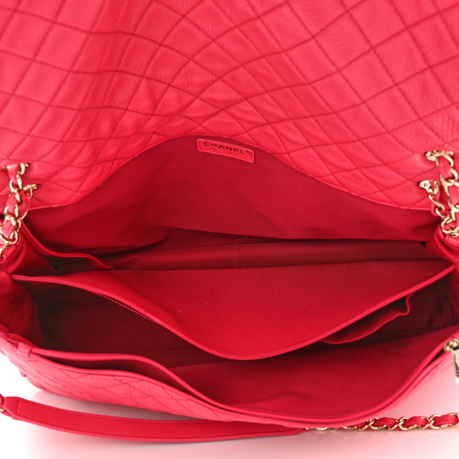 Chanel Calfskin Quilted Small XXL Travel Flap Bag Pink 5 of 9