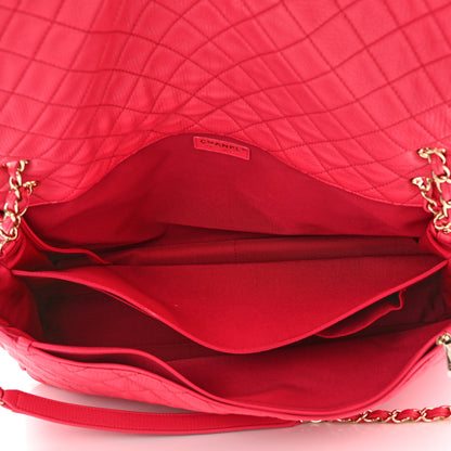 Chanel Calfskin Quilted Small XXL Travel Flap Bag Pink 5 of 9