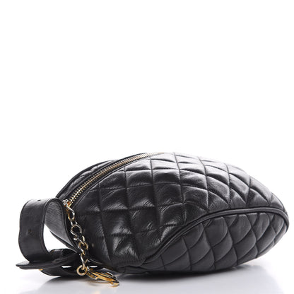 Chanel Calfskin Quilted Waist Bag Black 5 of 12