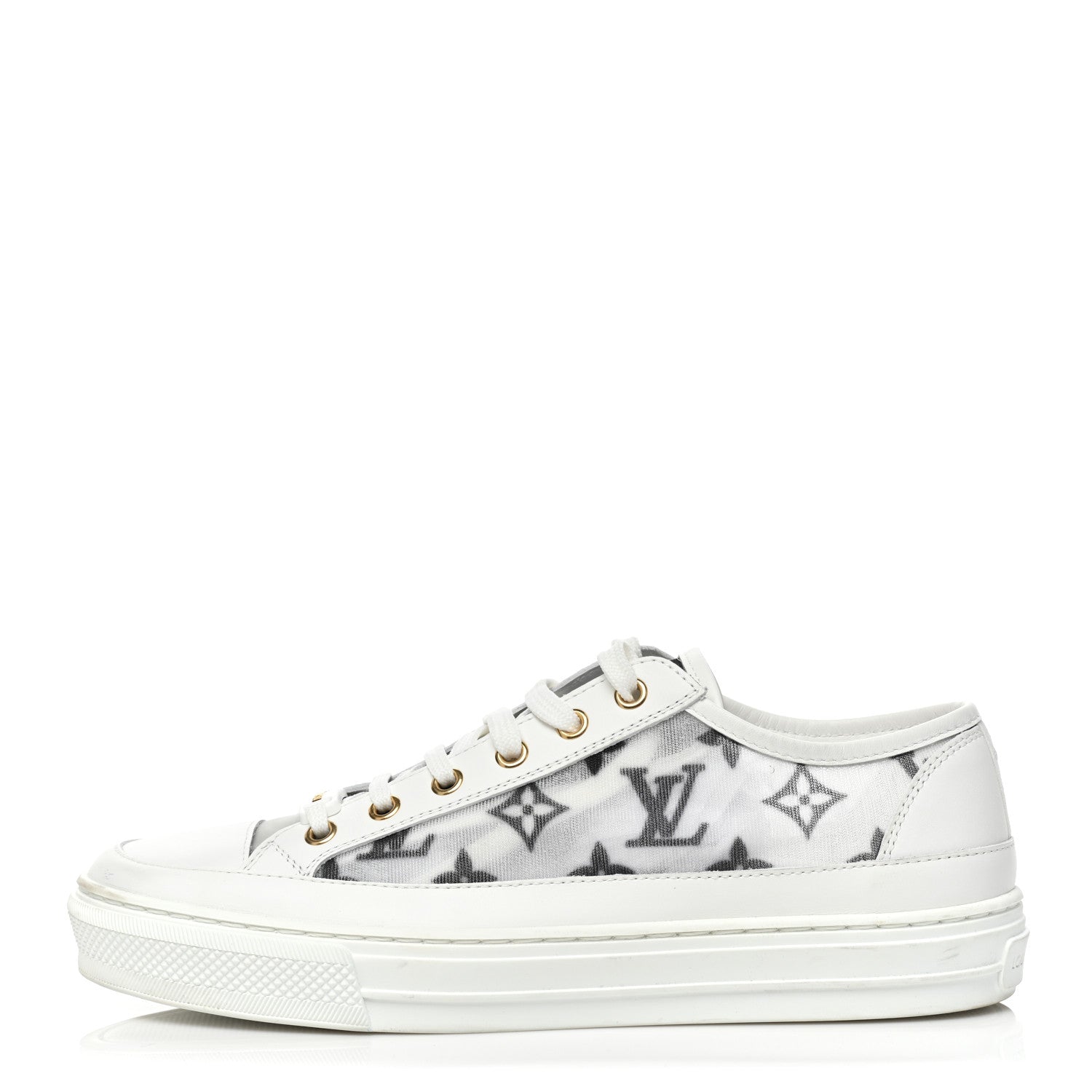 Louis Vuitton Technical Fabric Calfskin Monogram Stellar Sneakers 38 Black 1 of 10