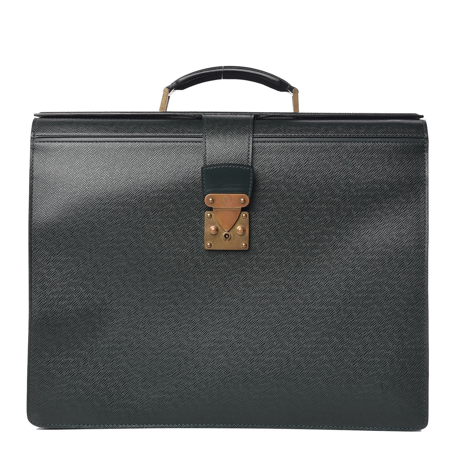 Louis Vuitton Taiga Briefcase Pilot Case Oural Epicea 1 of 12