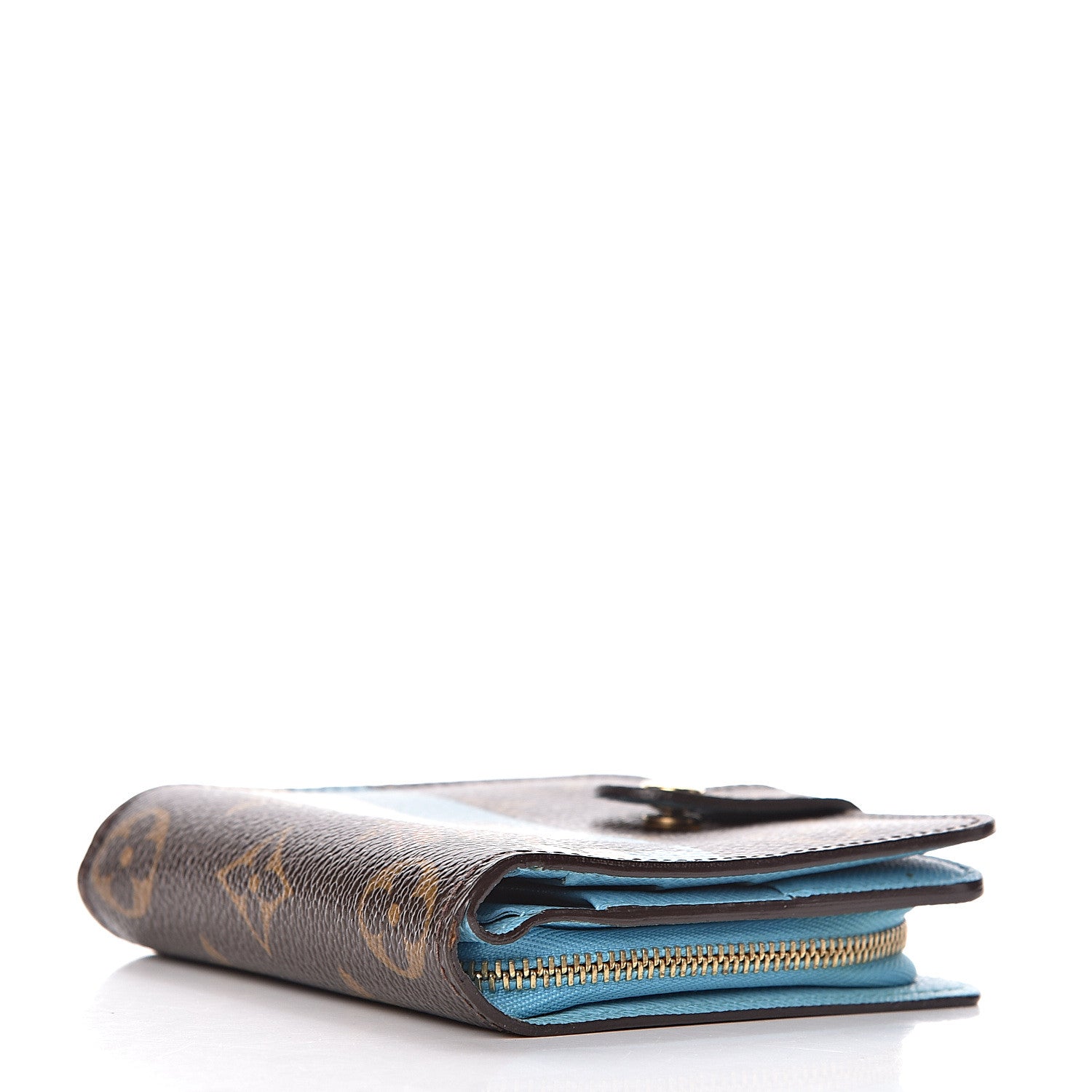 Louis Vuitton Monogram Groom Compact Zip Wallet Blue 4 of 19