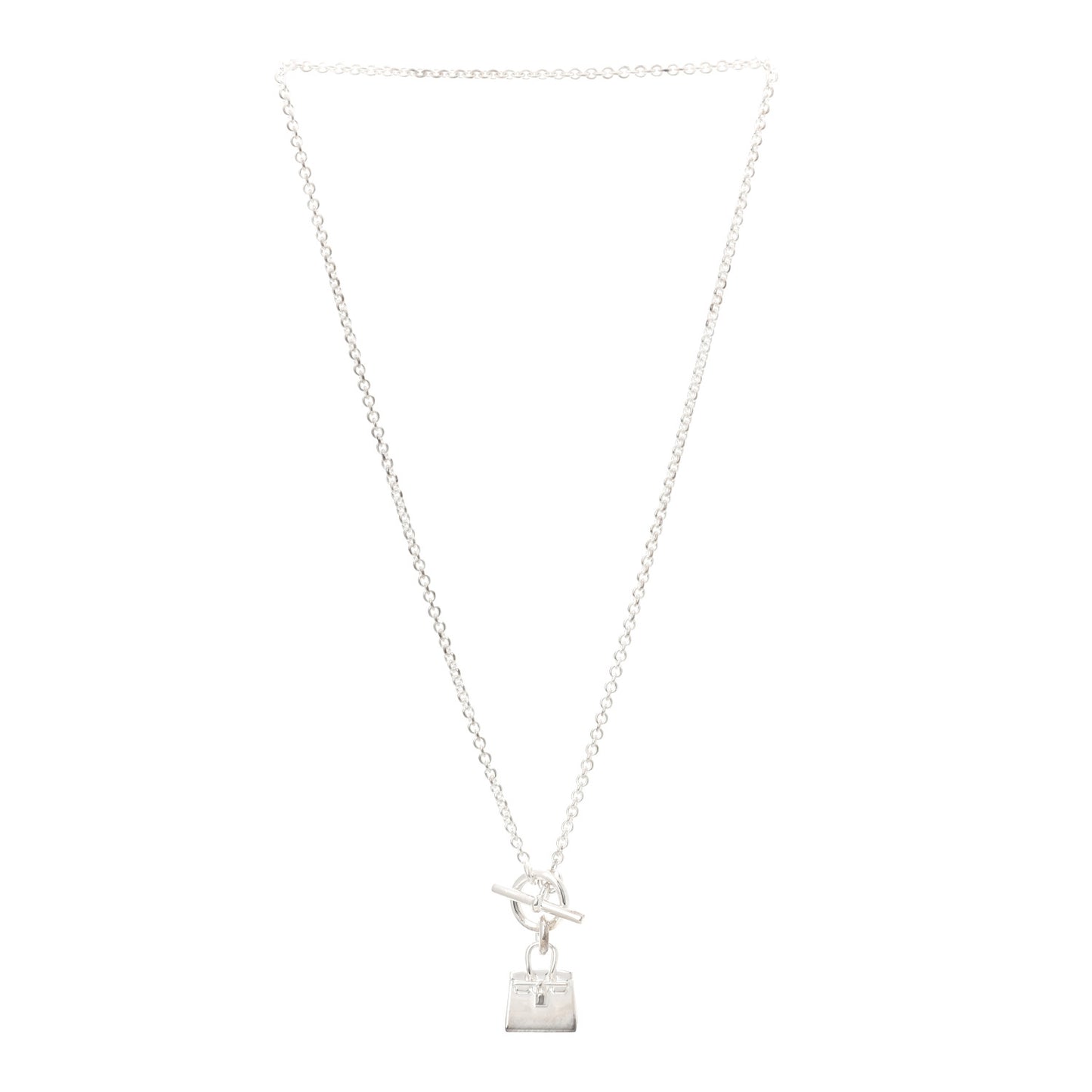 Sterling Silver Birkin Amulette Pendant Necklace