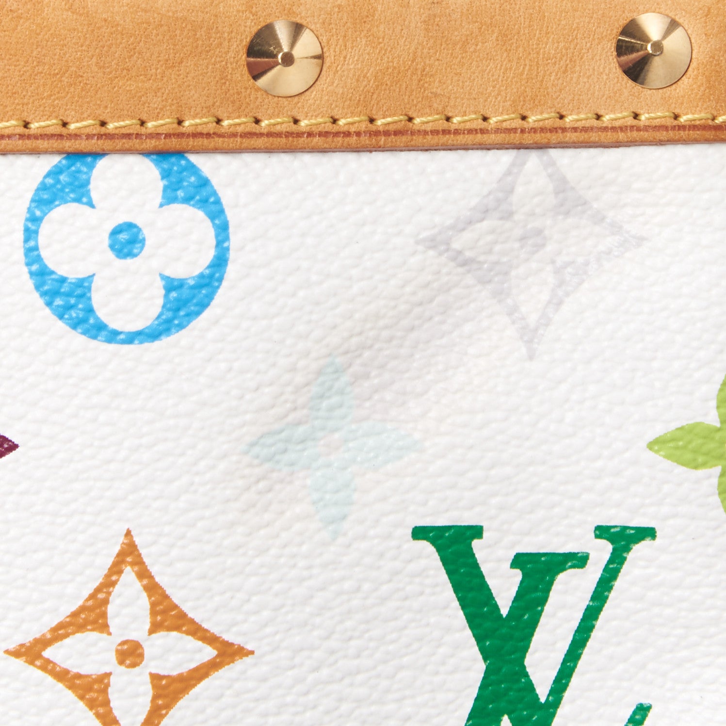 Louis Vuitton Monogram Multicolor Pochette Accessories White 9 of 10