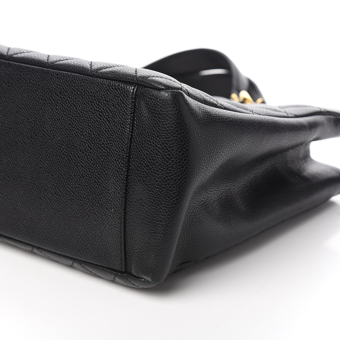 Caviar Quilted Grand Shopping Tote GST Black