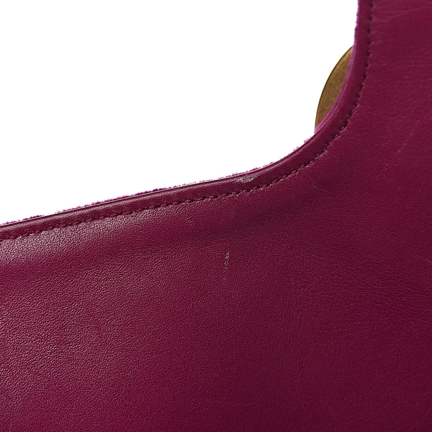 Gucci Velvet Matelasse Medium GG Marmont Shoulder Bag Fuchsia Violet Cyclamen 10 of 19