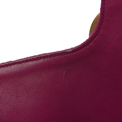 Gucci Velvet Matelasse Medium GG Marmont Shoulder Bag Fuchsia Violet Cyclamen 10 of 19