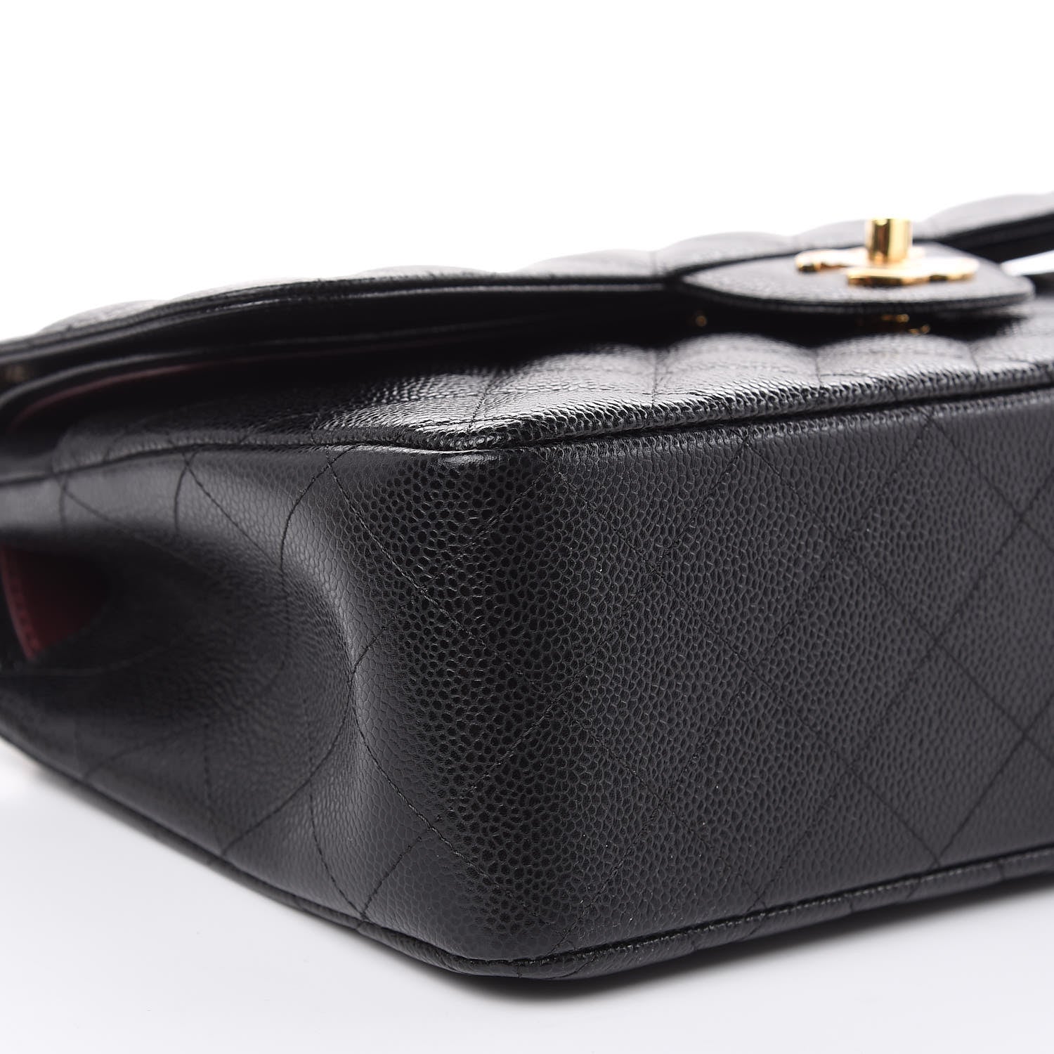 Chanel Caviar Quilted Jumbo Double Flap Black 8 of 10