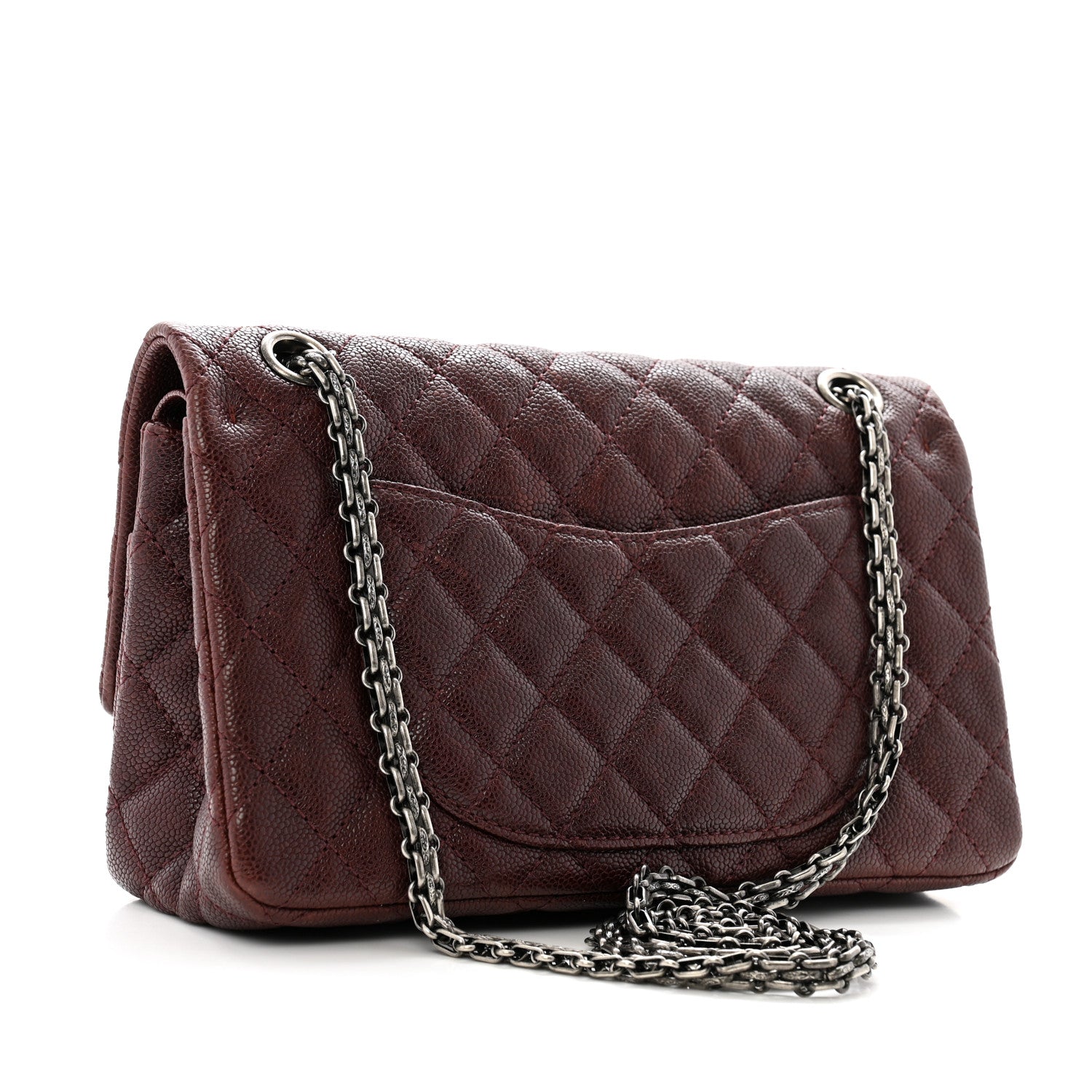 Chanel Caviar Quilted 2.55 Reissue 225 Flap Burgundy 3 of 12
