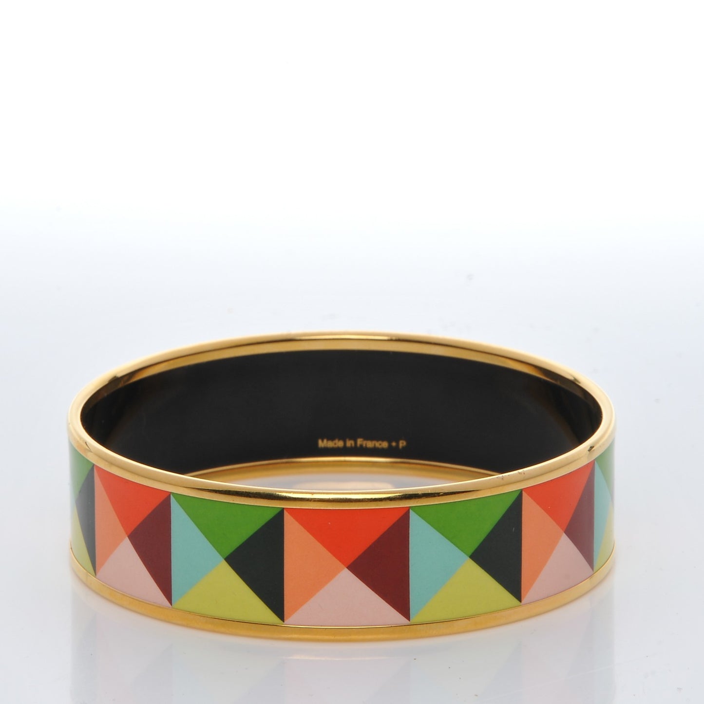 Enamel Printed Wide Clous en Trompe l'Oeil Bracelet 62