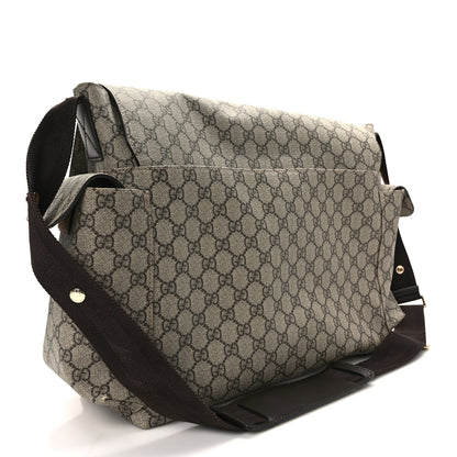 Gucci GG Plus Monogram Messenger Diaper Bag Dark Brown 3 of 14