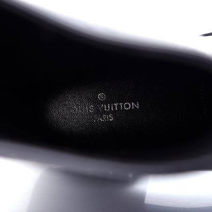 Louis Vuitton Rubber Embossed Monogram Drops Flat Half Boots 39 Black 8 of 9