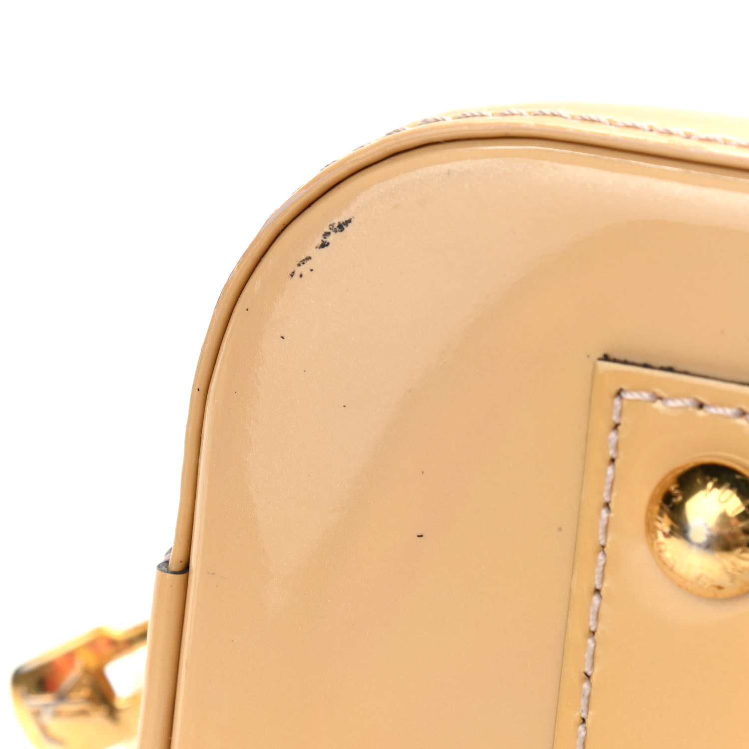 Louis Vuitton Vernis Alma BB Noisette 9 of 11