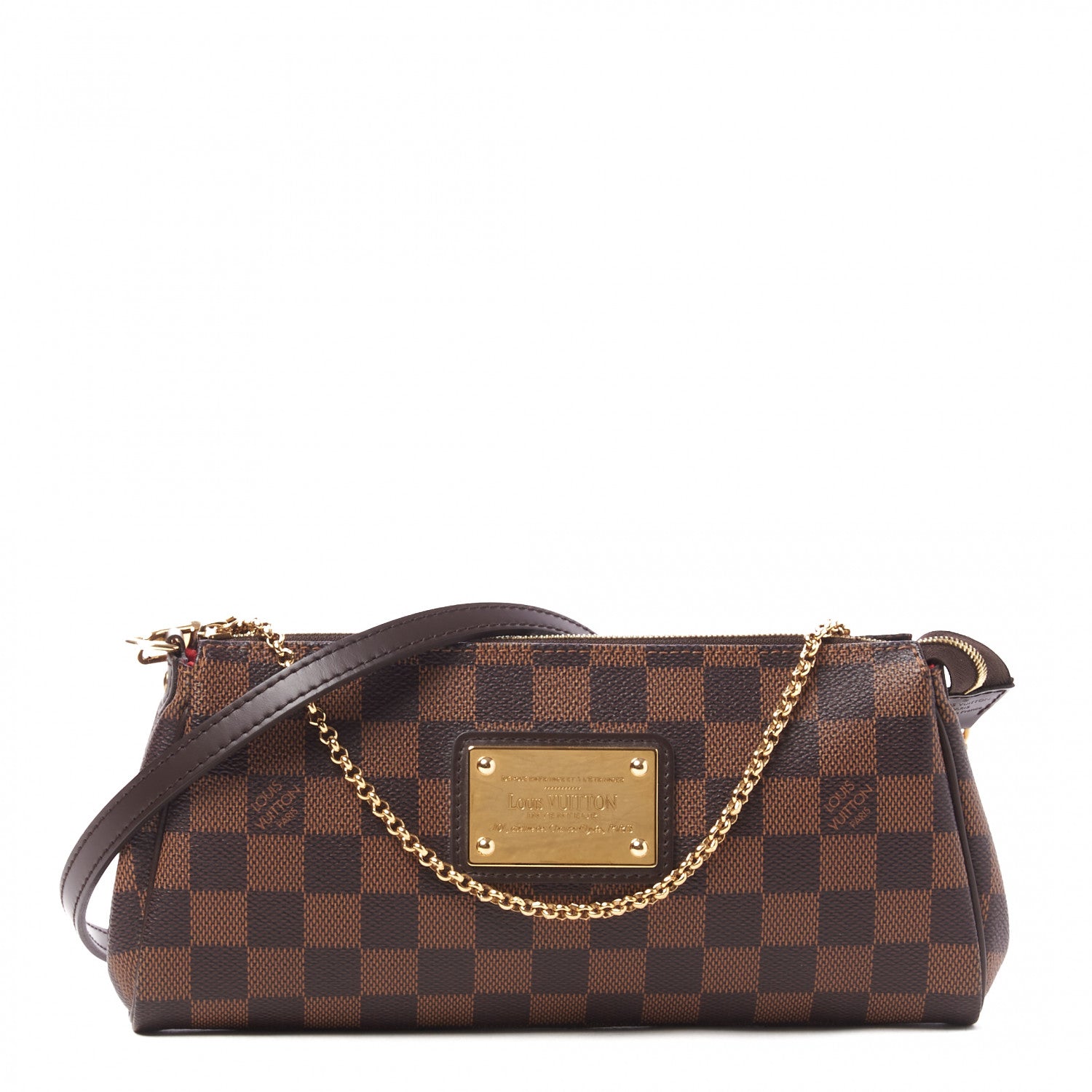 Louis Vuitton Damier Ebene Eva Clutch 1 of 8