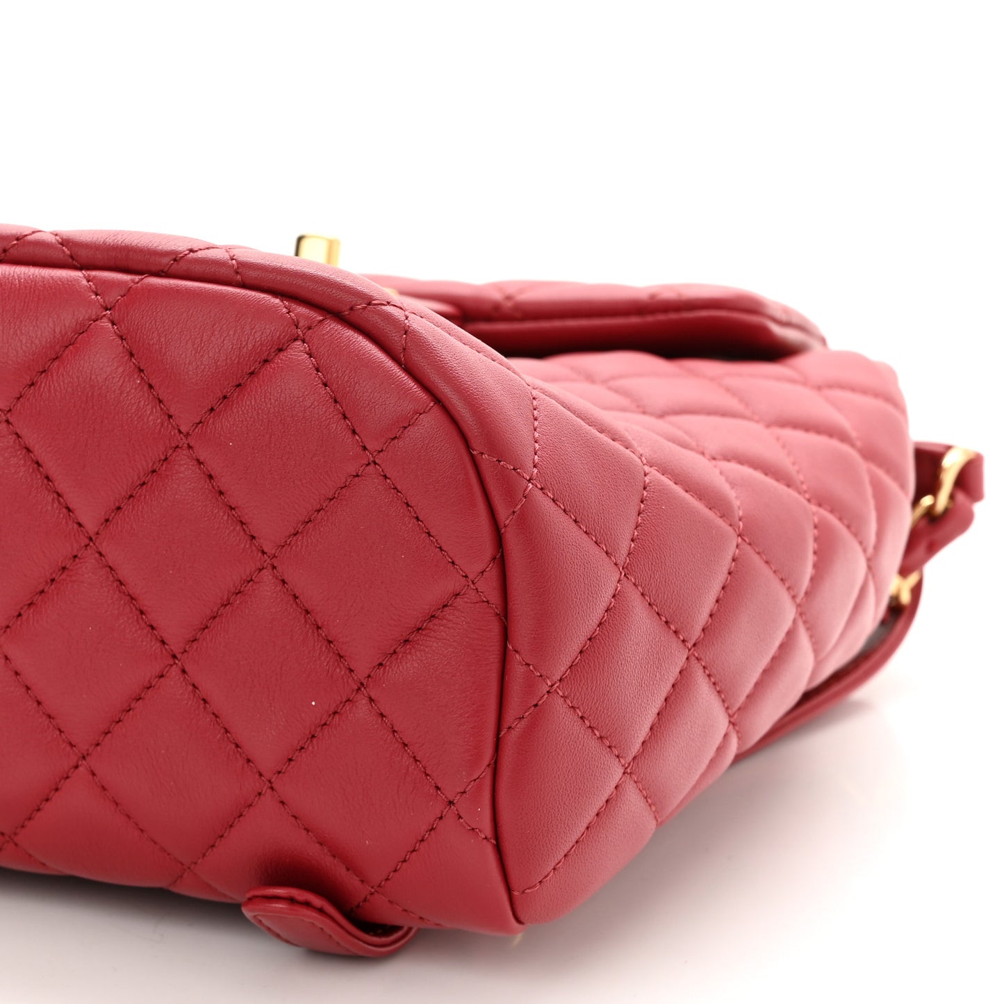 Calfskin Quilted Mini Urban Spirit Backpack Red