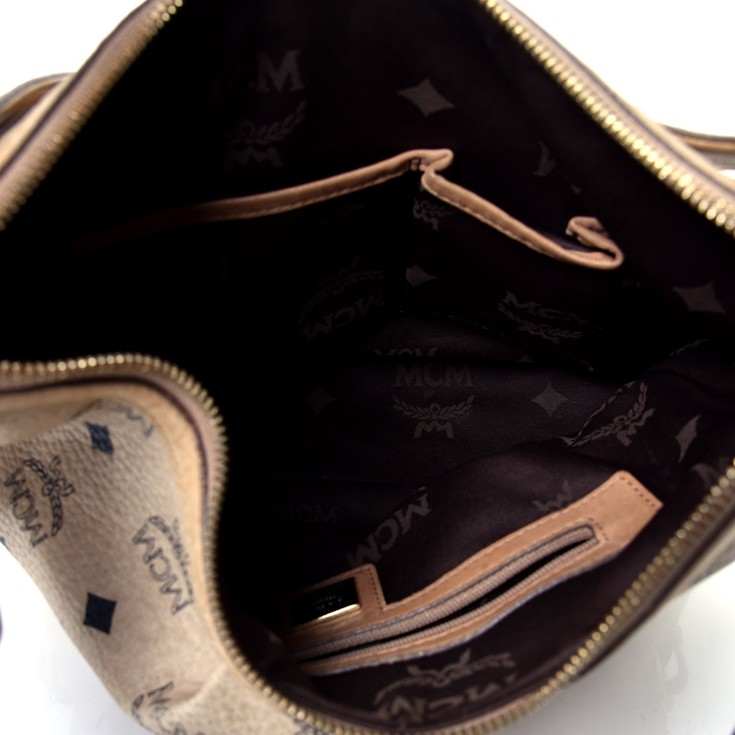 MCM Visetos Hobo Beige 4 of 4