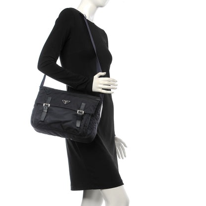 Prada Nylon Vela Messenger Blue 2 of 8