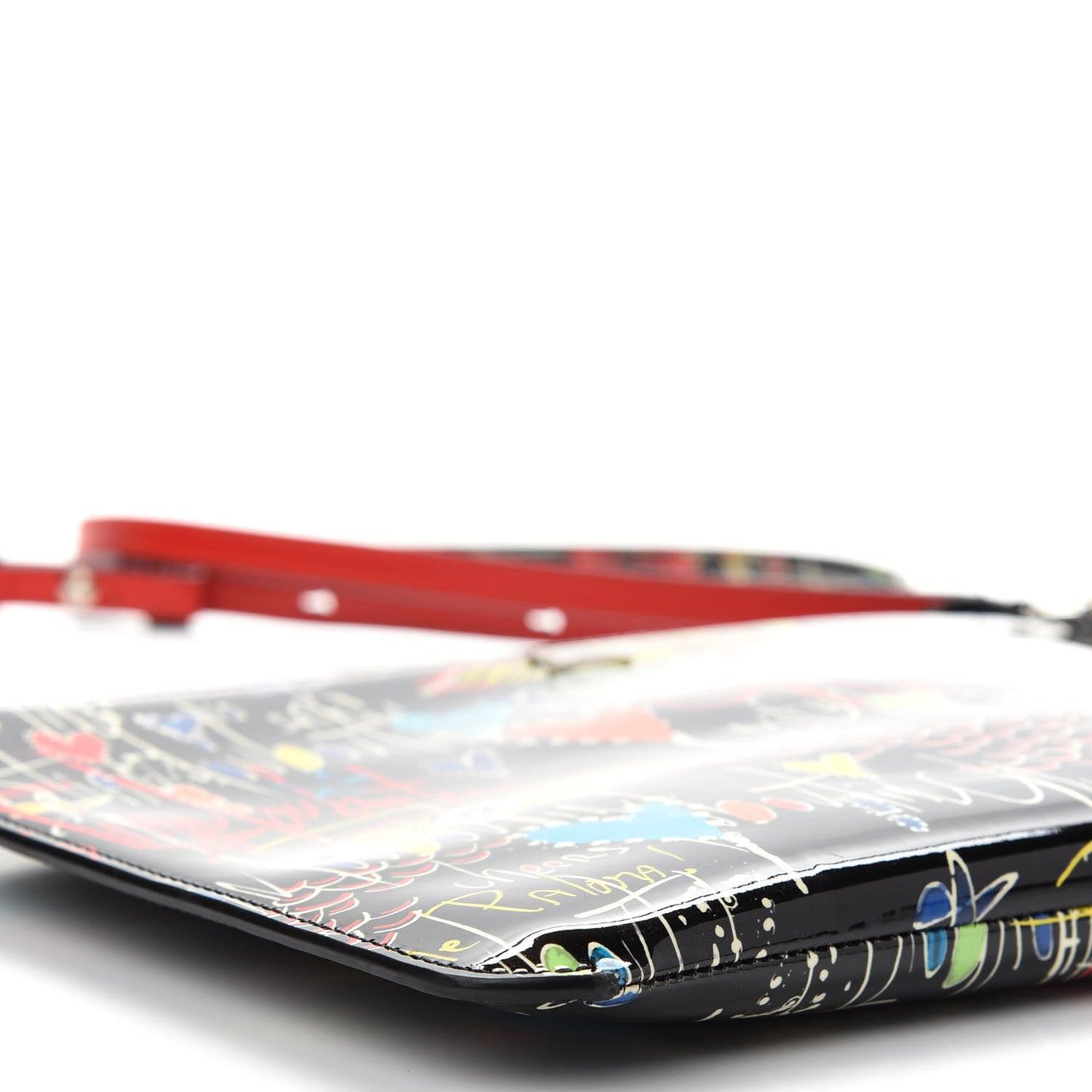 Patent Loubitag Loubiclutch Graffiti Clutch Black