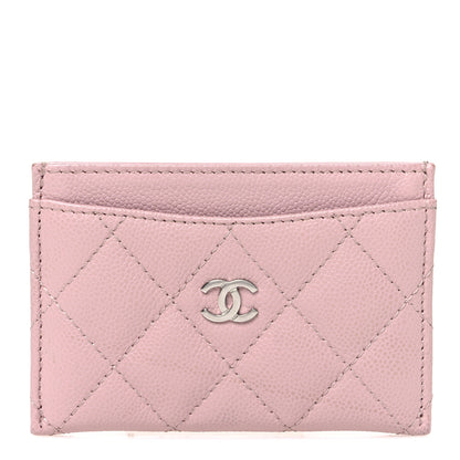 Chanel Caviar Quilted Card Holder Light Pink 1 of 8