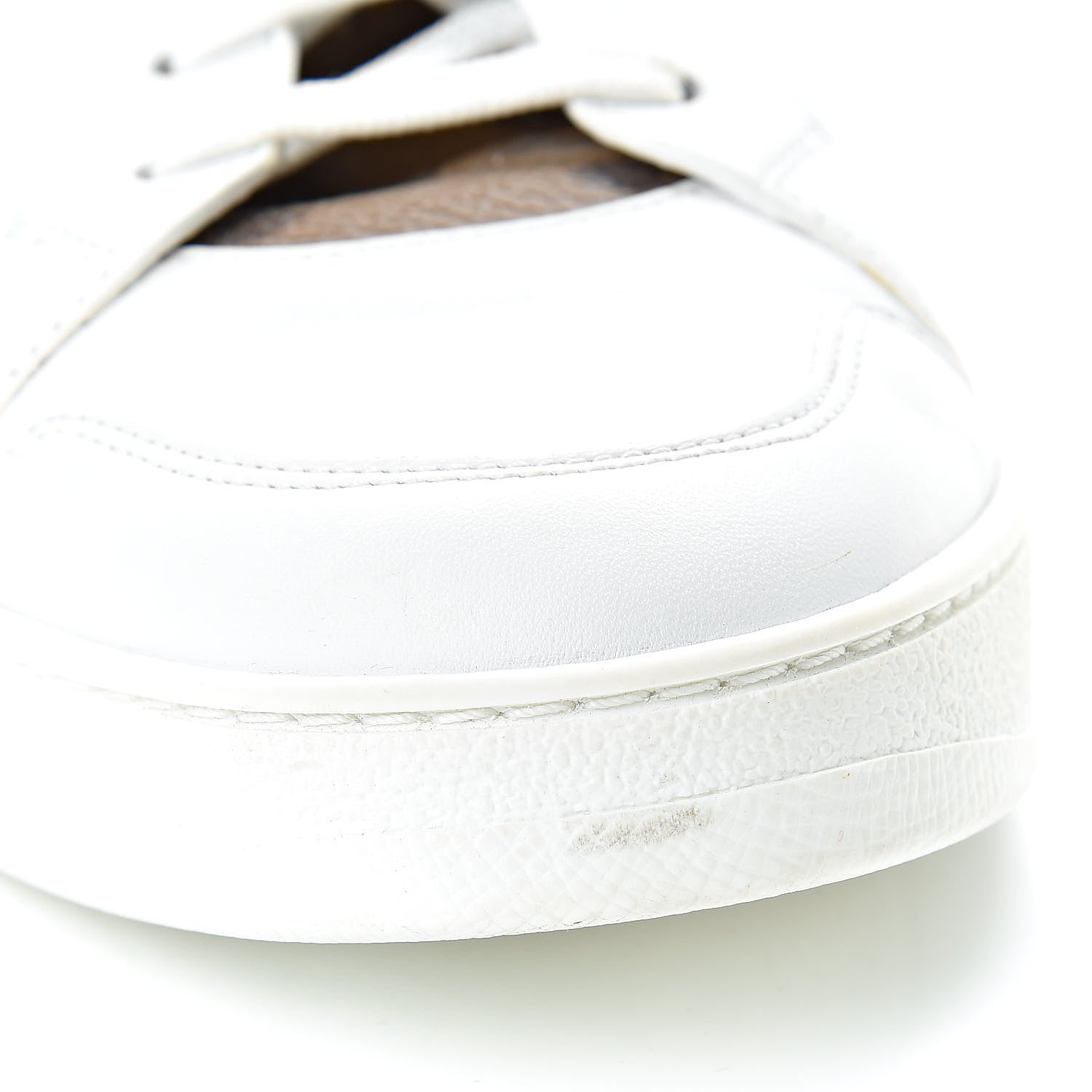 Louis Vuitton Calfskin Reverse Monogram Boombox High Top Sneakers 38.5 White 11 of 16