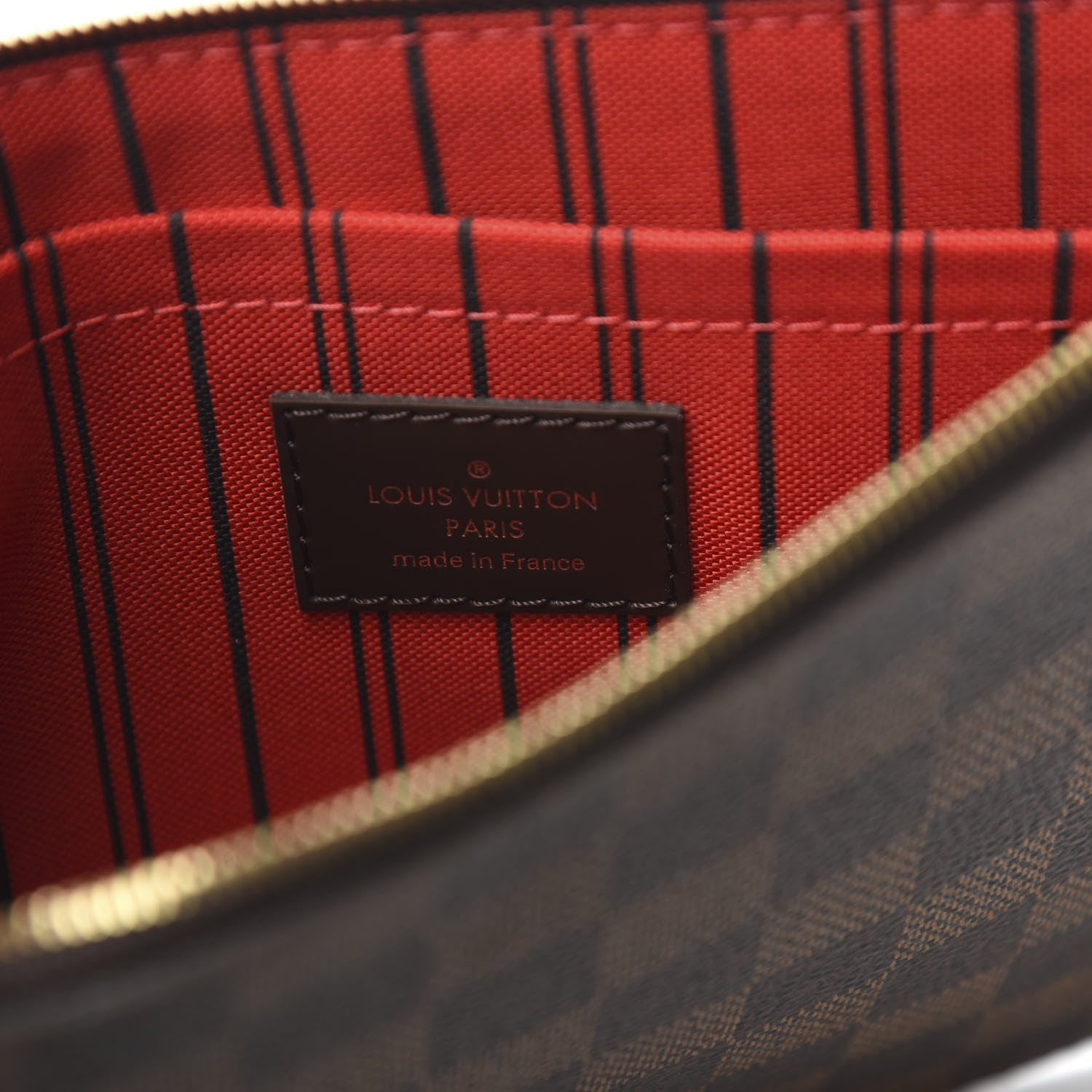 Louis Vuitton Damier Ebene Neverfull MM GM Pochette 5 of 6